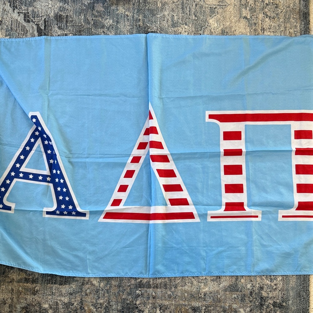 Blue Greek Letter Flag